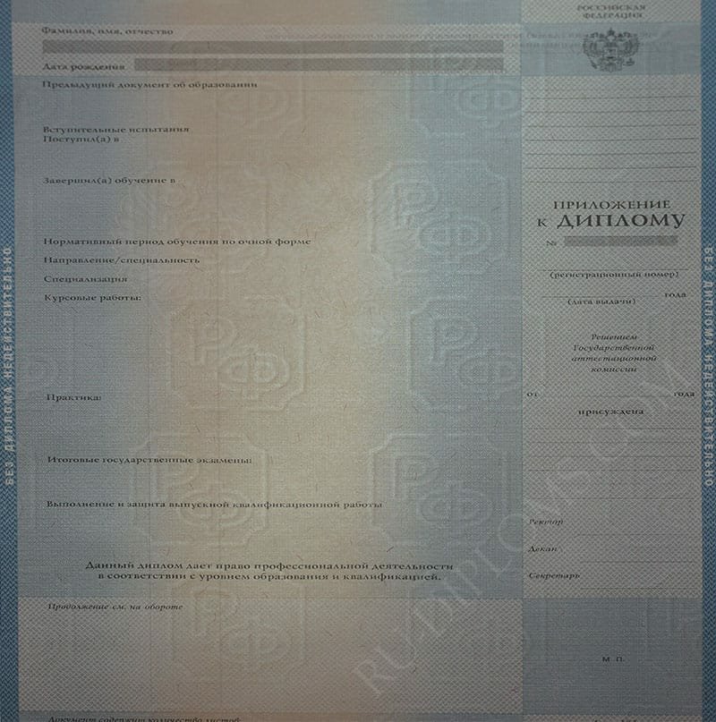 Диплом бакалавра 1997-2003 год  